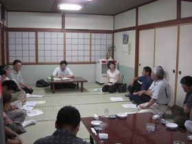 080625-2_小国町にて農政懇談会